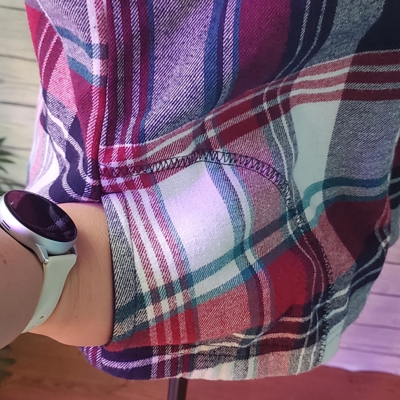 Orvis Fleece Lined Flannel Plaid Jacket sz Small - Picture 6 of 11